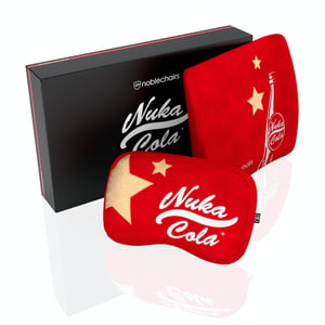 noblechairs Fallout Nuka-Cola Neck Pillow/Lumbar Pillow Red, 2-pack