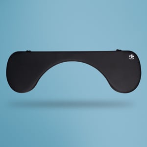 R-Go Tools R-Go-Armlehne, ergonomisch, symmetrisch mit Aussparung für den Bauch, weicher Schaumstoff, schwarz