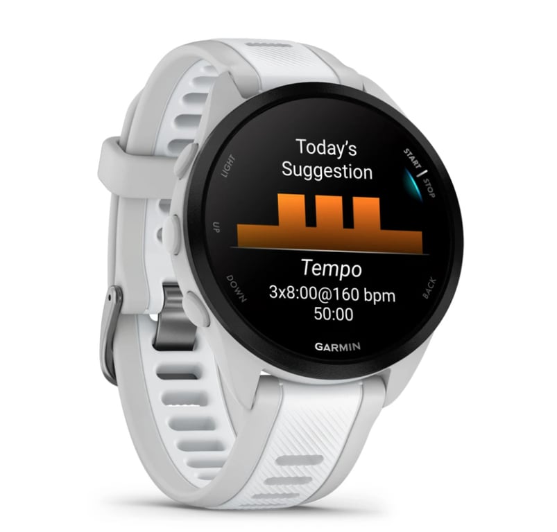 фото Смарт-годинник Garmin Forerunner 165 Mist Gray/Whitestone (010-02863-21/A1/AD)