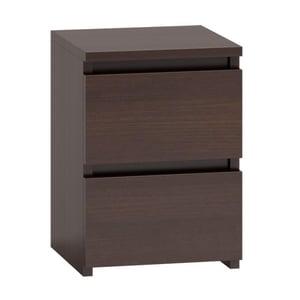 Topeshop M2 WENGE stół/ stolik nocny Szafka nocna 2 szuf.