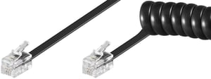 Microconnect MPK10200 telefonkabel 2 m Svart