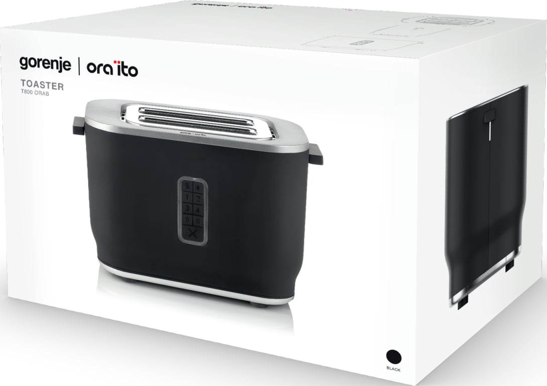 Gorenje T800ORAB 6 2 kaw. 800 W Czarny