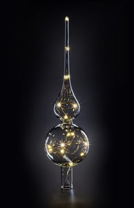 Krinner 76030 Weihnachtsschmuck Christbaumschmuck Glas Transparent 1 Stk.