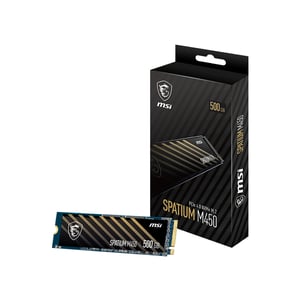 MSI Spatium M450 PCIe 4.0 NVMe M.2 500 GB V1 PCI Express 4.0 3D NAND