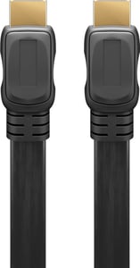 Goobay 61277 HDMI-Kabel 1 m, HDMI Typ A (Standard), schwarz