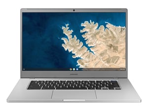 Samsung Chromebook 4+ Intel® Celeron® N4000 39,6 cm (15,6") Full HD 4 GB LPDDR4-SDRAM 128 GB eMMC Wi-Fi 5 (802.11ac) ChromeOS Silber