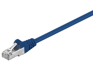 Goobay 68056 Network Cable, Blue, 3 m, Cat5e SF/UTP (S-FTP)