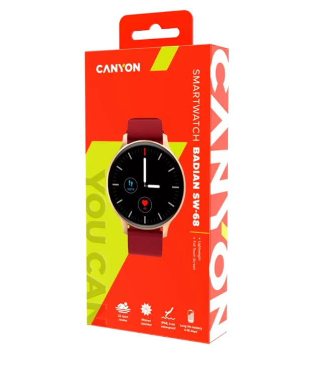 фото Смарт‑часы Canyon Badian SW-68 Red (CNS-SW68RR)
