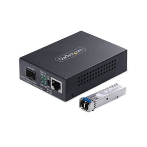 StarTech MCM1110SMLC20 2000 Mbit/s 1310 nm Network Converter, Single, Black