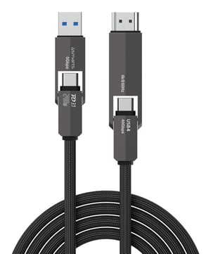 4smarts 549240 kabel USB USB4 Gen 3x2 1,5 m USB C 40 Gbit/s 240 W Czarny