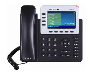 Grandstream Networks GXP-2140 telefon VoIP Czarny 4 linii TFT