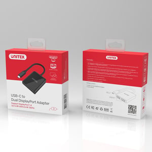 UNITEK V1407A zewnętrzna karta graficzna usb Czarny