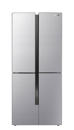 Gorenje NRM8182MX chłodziarko-zamrażarka otwierana obustronnie Wolnostojący 427 l Szary