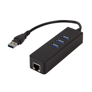 LogiLink UA0173A USB 3.2 Gen 1 (3.1 Gen 1) Type-A Docking Station, Black