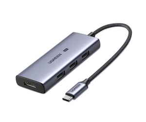 Ugreen 50629 USB 3.2 Gen 1 (3.1 Gen 1) Type-C-Dockingstation, silber