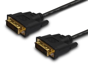 Savio CL-53 kabel DVI 3 m DVI-D Czarny