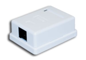 A-LAN GN005 anslutningsbox för Cat5e-nätverk, vit
