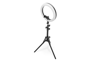 Digitus 10-Zoll-LED-Ringlampe, ausziehbares Stativ