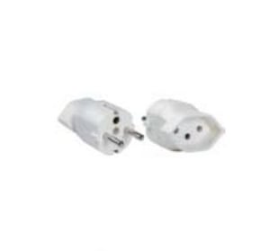 Bachmann 921.012 Netzsteckeradapter, weiß
