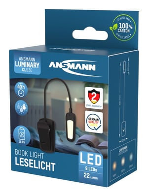 Ansmann 1600-0531 lampa stołowa Niewymienialne źródło światła LED Czarny