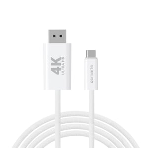 4smarts 540958 DisplayPort-kabel 2 m USB C Vit