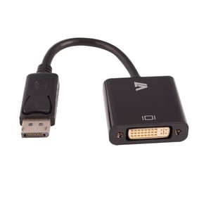 V7 CBLDPDVI-1E Kabeladapter 0,2 m 1x 20-poliger DisplayPort 1x (24+5)-poliger DVI Schwarz