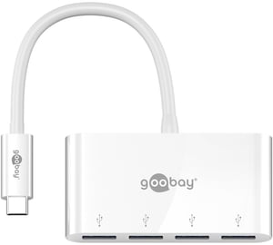 Goobay 66274 Wired USB 3.2 Gen 1 (3.1 Gen 1) Type-C Docking Station, White