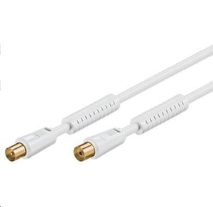 Microconnect COAX010WHQ koaxialkabel 10 m Vit