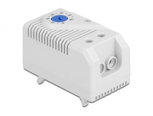 DeLOCK Thermostat with Open-Circuit Contact for DIN Rail