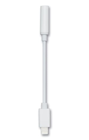 2GO 797294 kabel audio 0,1 m 3.5mm Lightning Biały