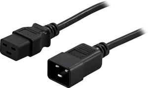 PowerWalker 91010028 Power Cable, Black 1,8 m C19 panel C20 panel