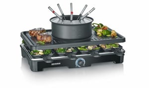 Severin RG 2347 Raclette Grill for 8 People, 1400 W, Black