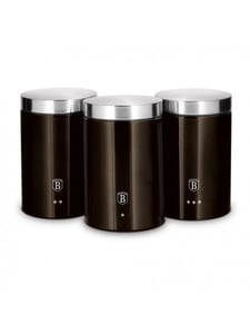 Berlinger Haus BH/6828 Küchenbehälter Set mit Behältern für Tee, Kaffee und Zucker Edelstahl