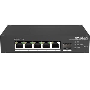 Hikvision DS-3T1306P-SI/HS Managed L2 Fast Ethernet (10/100) Network Switch with PoE Support, Black