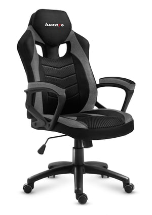Huzaro FORCE 2.5 GREY MESH Gaming-Sessel Netzgewebe Schwarz, Grau