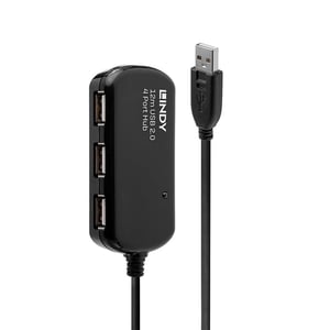 Lindy 42783 Hubs und Hubs 480 Mbit/s Schwarz