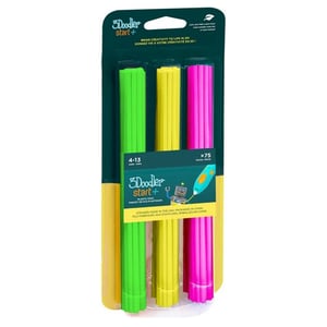 3Doodler Start 3DS-ECO-MIX4-75 3D-Druckmaterialien Kompostierbarer Kunststoff Grün, Rosa, Gelb 1 g