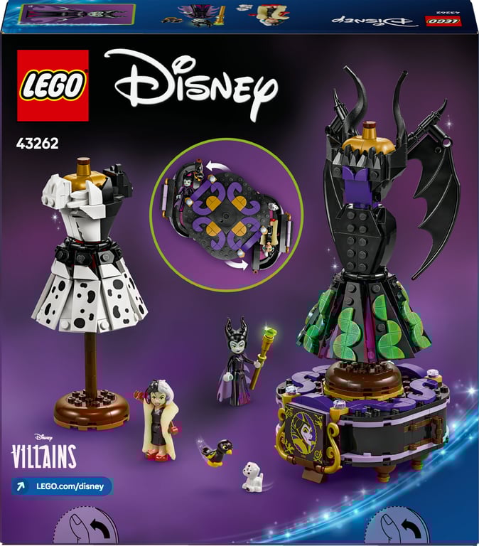 фото Блоковий конструктор LEGO Disney Сукні Малефісенти та Круели Де Віль (43262)