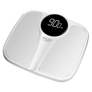 Adler AD 8172W Rectangular White Electronic Personal Scale