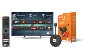 HD+ 22025 przystawka Smart TV HDMI 4K Ultra HD Android Czarny