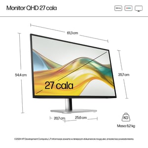 HP 27-calowy monitor seria 5 Pro QHD – 527pq