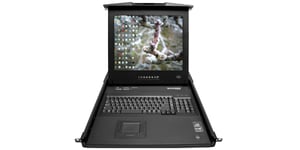ADDER RD1916 konsola rackowa 48,3 cm (19") 1280 x 1024 px Metal Czarny 1U