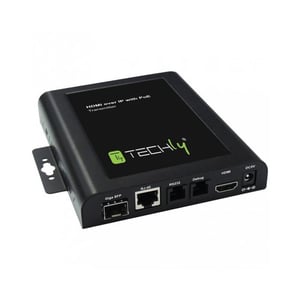 Techly IDATA EXTIP-VW AV Extension Cable AV Transmitter Black