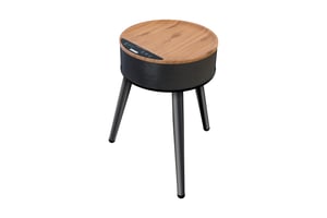 Unold 86545 Heizkörper für den Innenbereich, schwarz, Holzoptik, elektrischer Raumheizlüfter