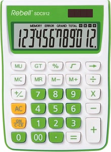 Rebell SDC912 Desktop Calculator Basic Calculator Green