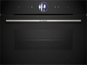 Bosch Serie 8 CSG7361B1 Steam Oven, Medium, Black, Touch Control