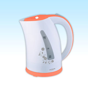 Orava VK-3417 vattenkokare 1,7 l 2000 W Orange, Vit