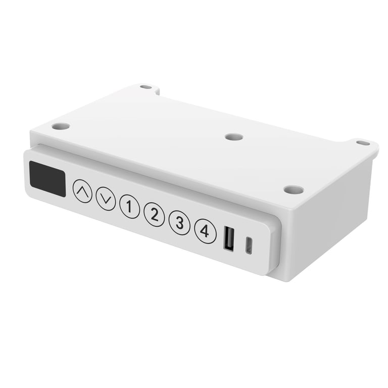 Tuckano Biurko z elektryczną regulacją wysokości ET119W-C BI biały
