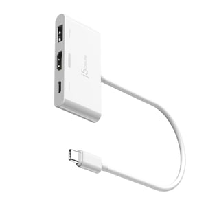j5create JCA399-N USB 3.2 Gen 2 (3.1 Gen 2) Type-C-hubbar och koncentratorer 5000 Mbit/s Vit