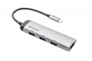 Verbatim USB-C-Multiport-Hub USB 3.2 Gen 1 (3.1 Gen 1) Typ C 5000 Mbit/s Grau